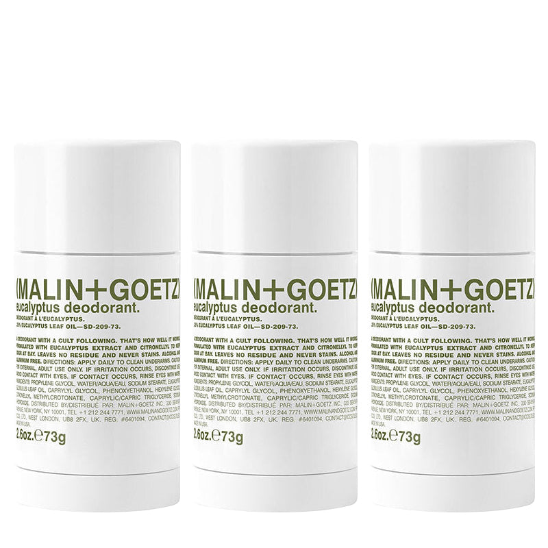 (MALIN+GOETZ) Eucalyptus Deodorant 3x73g