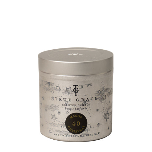 True Grace Manor Christmas Tin Candle 250g