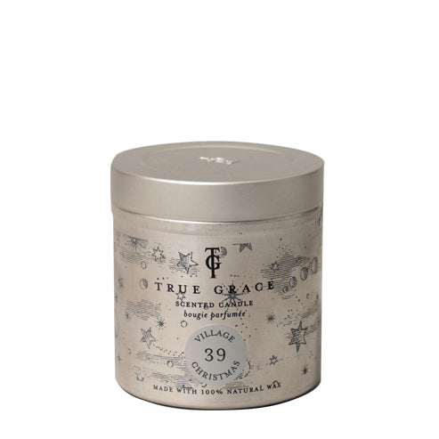 True Grace Village Christmas Tin Candle 250g