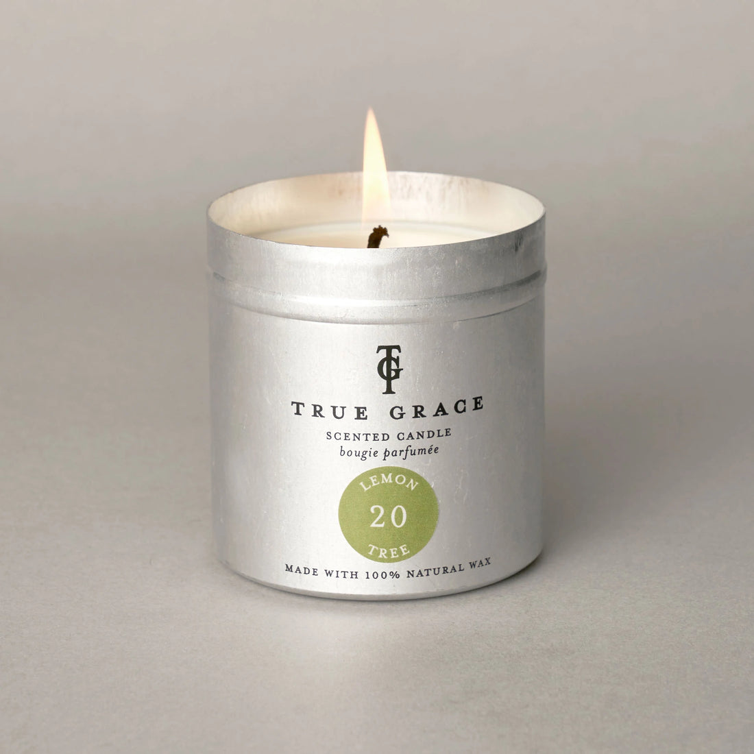 True Grace Walled Garden Tin Candle Lemon Tree 250g